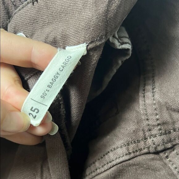 Pacsun Eco Brown Baggy Cargo Pants size 25 Brown - Picture 8 of 10